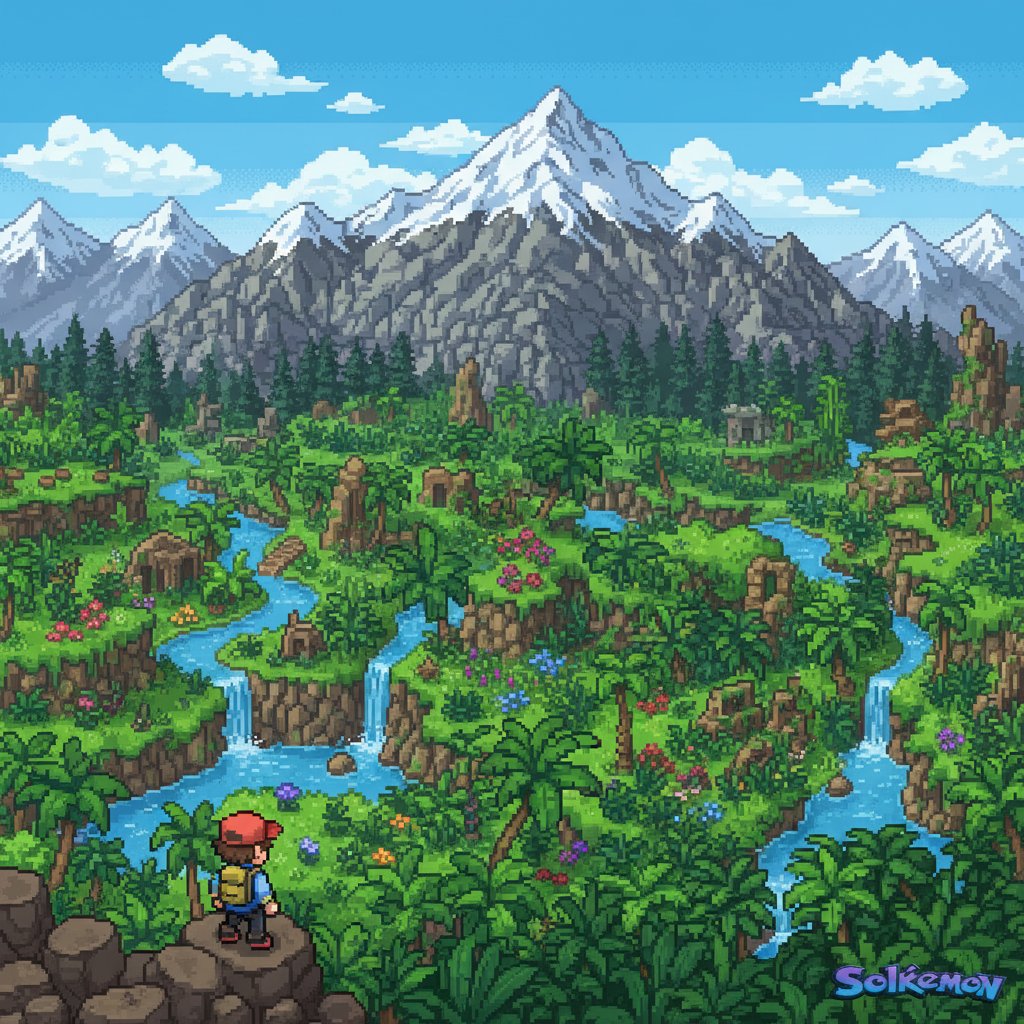 Solkemon1's tweet photo. I hope you've all seen our new map. I think it looks pretty good. While I'm fixing the current bugs in the project that are preventing us from moving forward to new achievements, I want to talk about what will be implemented this week. 

1. I will definitely replace the map with the new one. 
2. I will try to fix the game version so that it is convenient to play on a phone. 
3. Will create an exchange between players. 
4. I will add new NPCs with various quests.

Regarding Professor Oak, I am thinking of making the number of quests he gives 5-7. This will be a common pool, so to speak. Whoever manages to take the quest will have it assigned to them. Quests will be updated every 2 hours, and you will be able to complete them again. I am currently fixing all the bugs with the professor so that you can see how it all works.

What new NPCs do you think could be implemented?

$solkemon