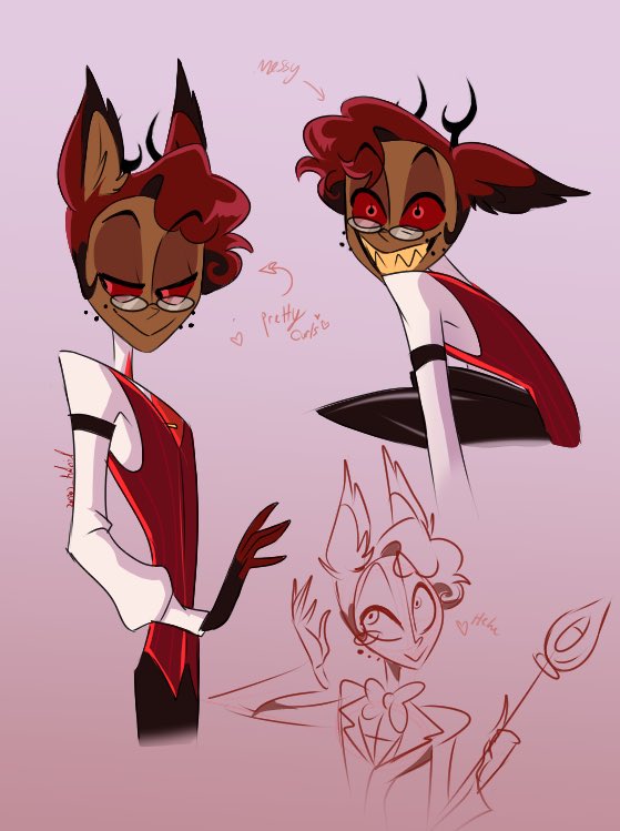 Arisart_corner's tweet image. Alastor with his curly hair (and human outfit)👀❤️

VIV PLZ&amp;lt;33
#HazbinHotel #Alastor #AlastorHazbinHotel