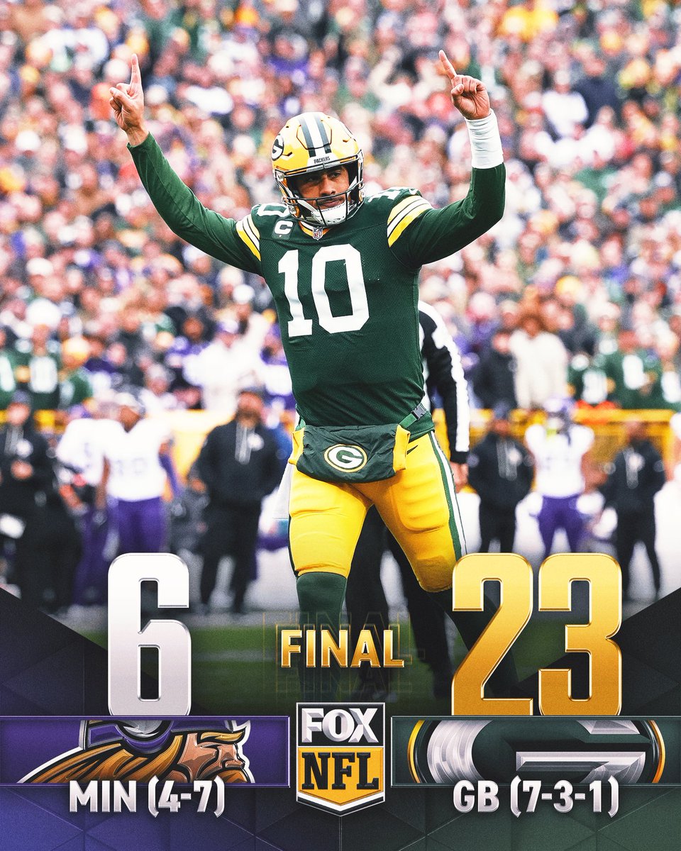 The @packers handle business at home 🧀🧀