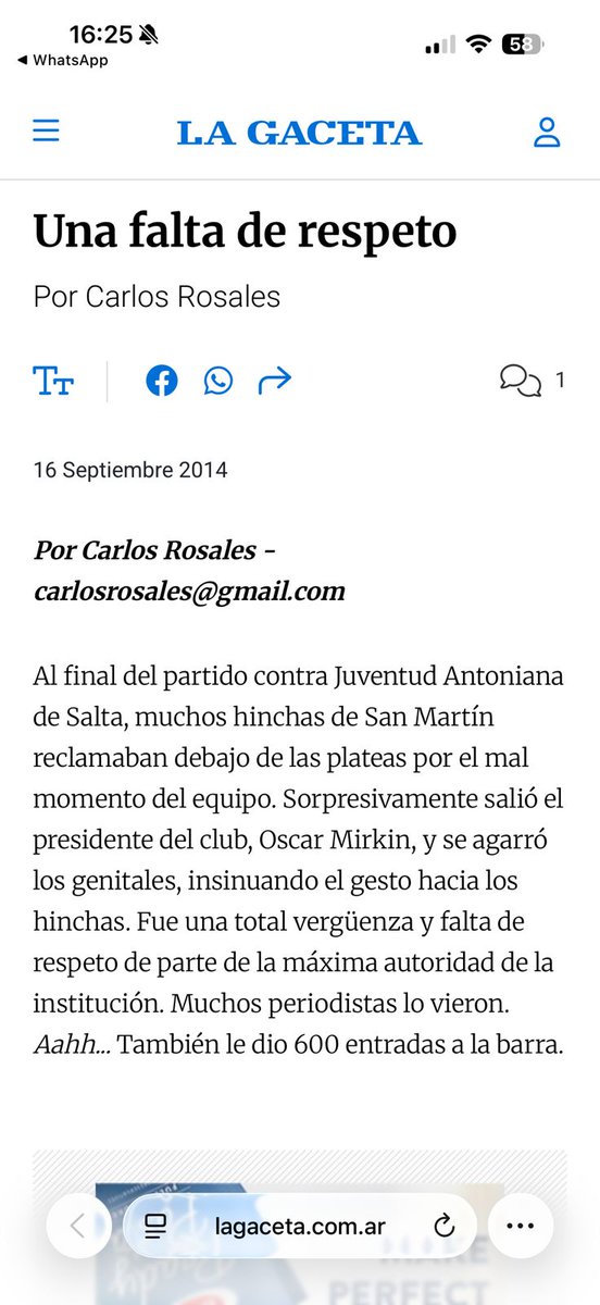 En #SanMartinTuc necesitamos un presidente que sea la representación de los hinchas. 

Estás actitudes que se daban en 2014 es el perfecto ejemplo de lo que no tiene que pasar otra vez.