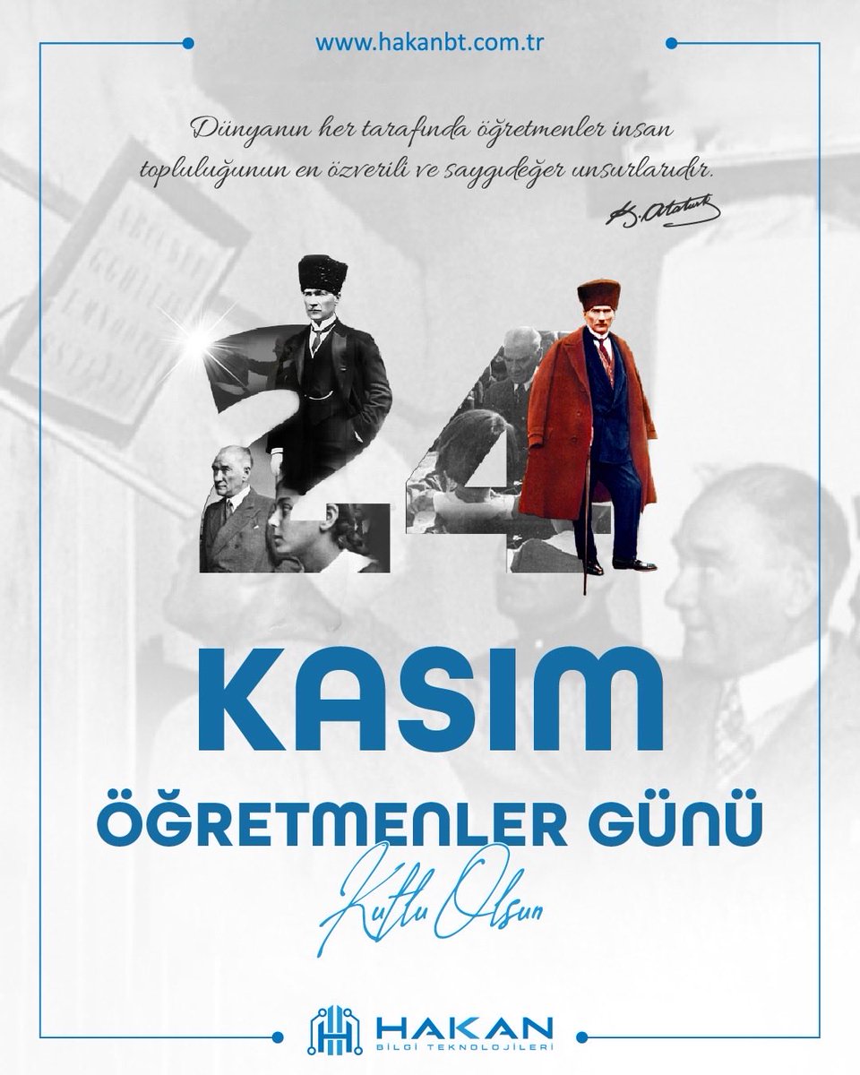 Büyük bir özveri ve fedakarlıkla gelecek nesillerimizi aydınlık Türkiye’nin mutlu yarınlarına hazırlayan tüm öğretmenlerimizin 24 Kasım #öğretmenlergünü kutlu olsun... 💐