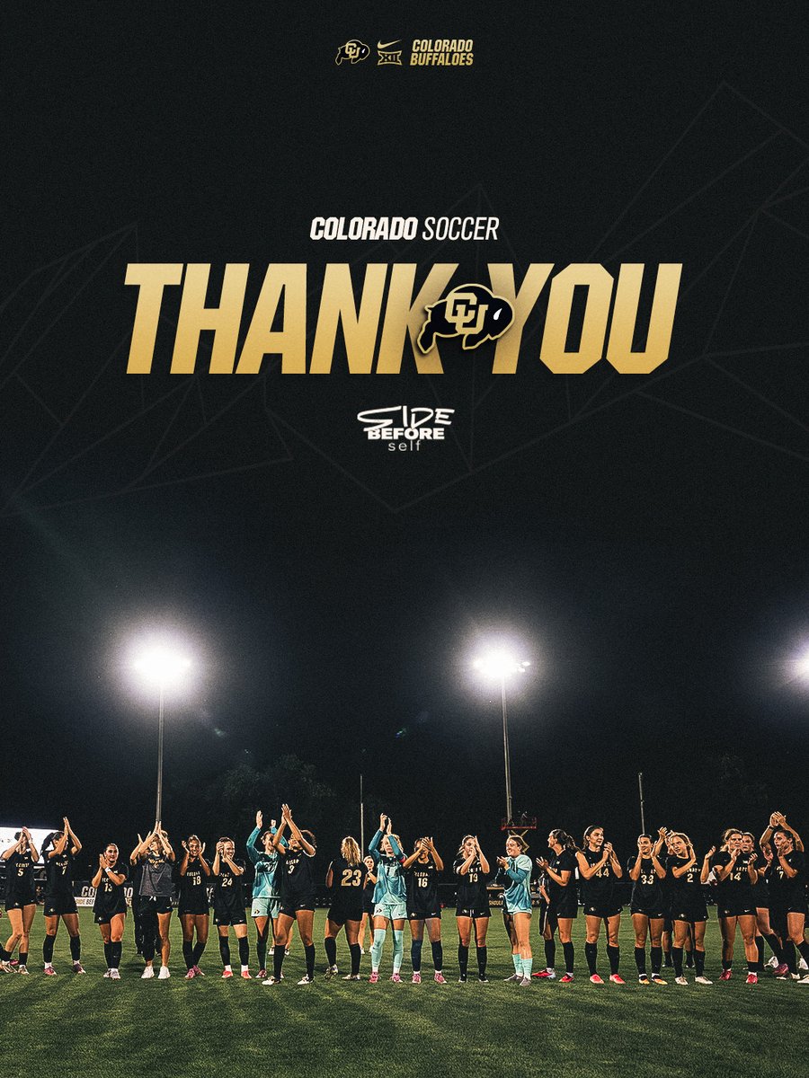 CUBuffsSoccer's tweet image. What ride it&apos;s been

Thanks to Buff Nation for all the support this season 

#SideBeforeSelf // #GoBuffs