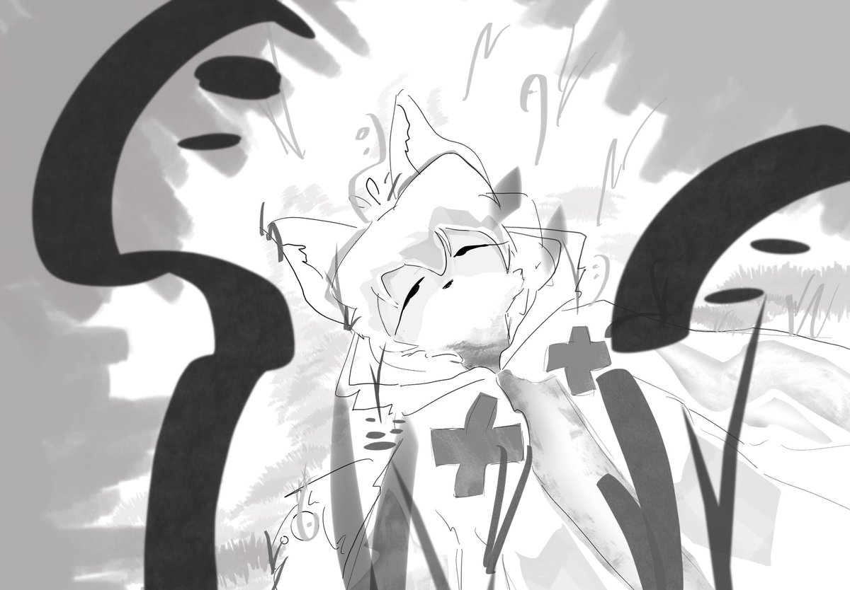 chilling in thy field