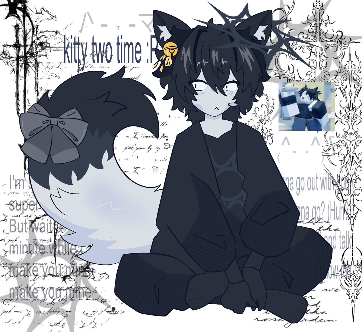 kharxsho's tweet image. kitty tow time #twotime #forsaken