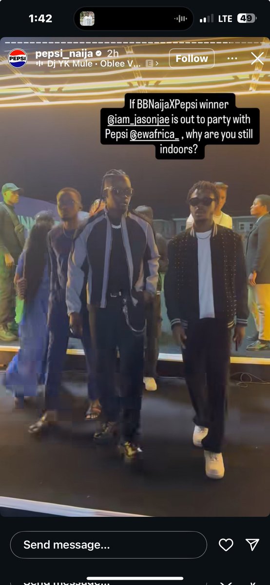 Velma07694978's tweet photo. See what Pepsi, a whole Pepsi posted about Jaeforce Starboy. Our very own. Jaeforce hold on tight to Jason Jae. I am so emotional. 

SUNDAYS FOR JASON JAE
JASON JAE THE BRAND
#JasonJae
#EntertainmentWeekAfrica https://t.co/V6okXqaBtD