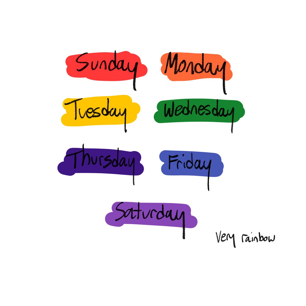 PackingPeanuts7's tweet image. Mine I think. 
I also associate colours with specific letters and numbers.