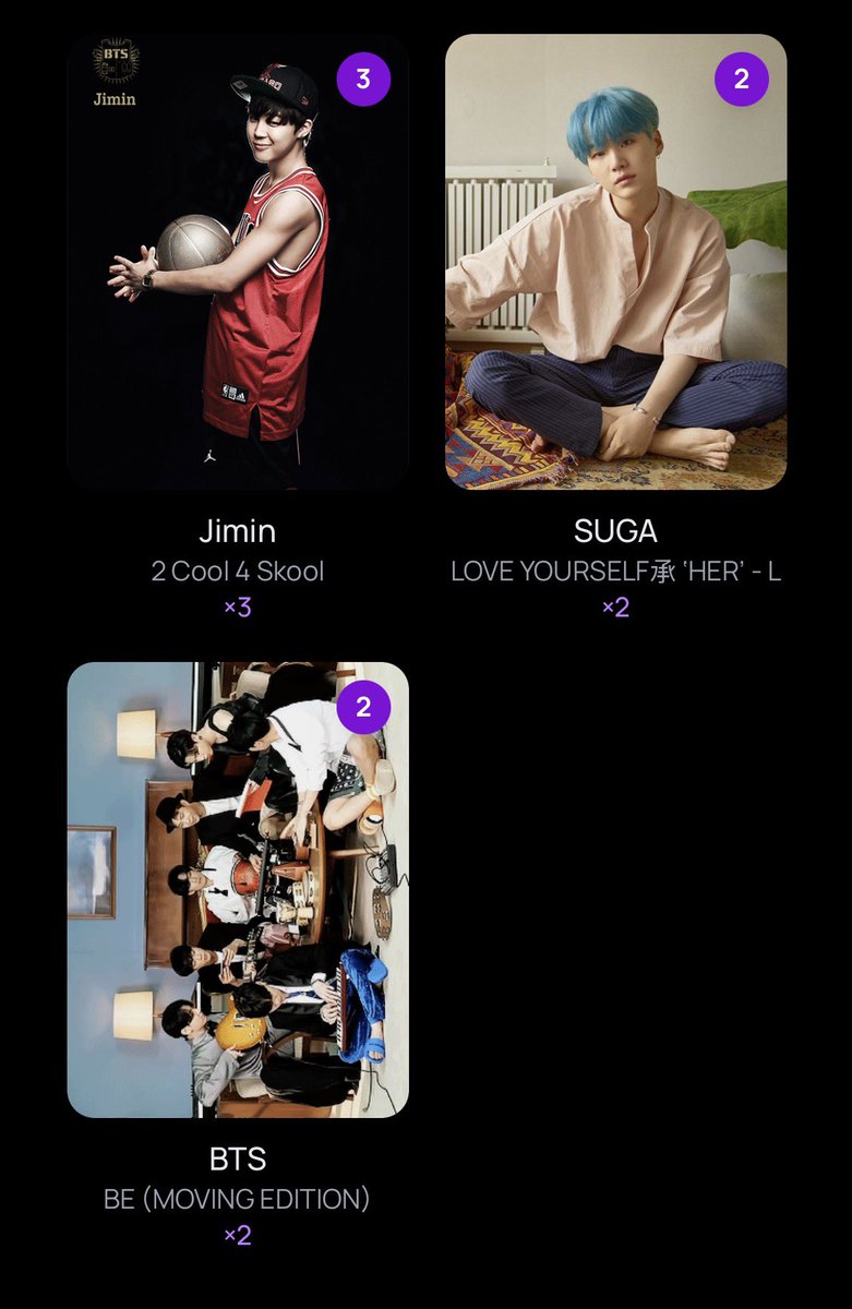 _tkreader_'s tweet image. Looking for anything I don’t have 💜

Username: gel 
#bcdtrade