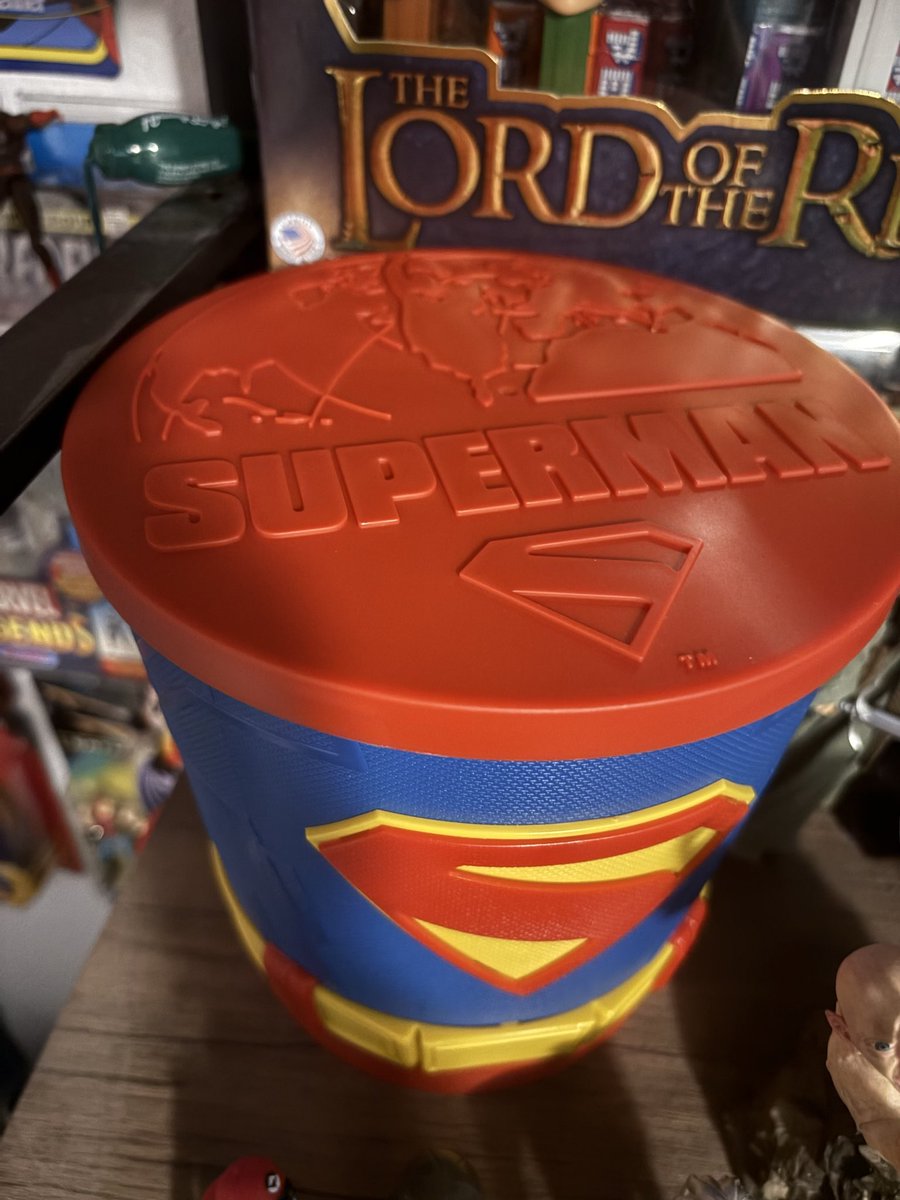 Picked up a cool #Superman popcorn bucket on the cheap yesterday.