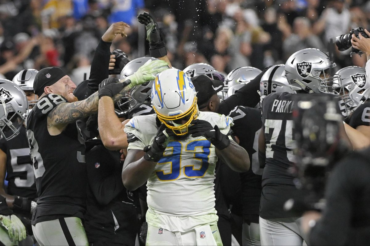 MOF_Raiders's tweet photo. Week 9 delivered a tough spot. MOF Raiders lose their starting QB early, yet respond with 17 unanswered points in the second half. Defense tightened. Ground game closed it out.

Coach Gouch: “You stay disciplined. You finish games. That a recipe for success.”

#mofs83wk9 https://t.co/vmIdlOk4AI