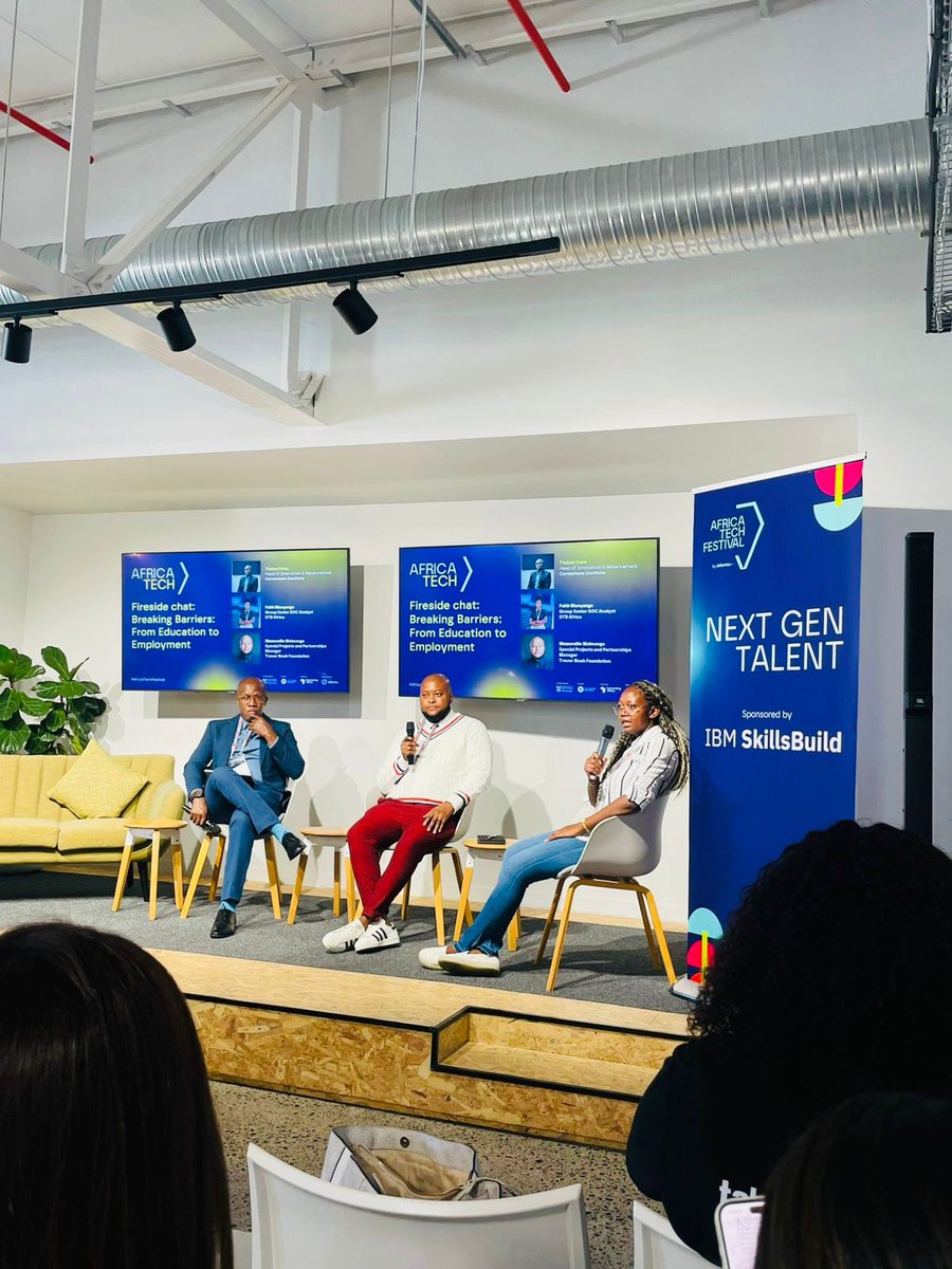 FWanyangu's tweet photo. Just wrapped up an incredible week at #AfricaTechFestival2025 in Cape Town!

Honored to speak in TWO fireside sessions:
• Safeguarding Data Centre Infrastructure
• Breaking Barriers: From Education to Employment

Grateful for the powerful conversations, insights &amp; connections✨ https://t.co/0rhWu3iCNE