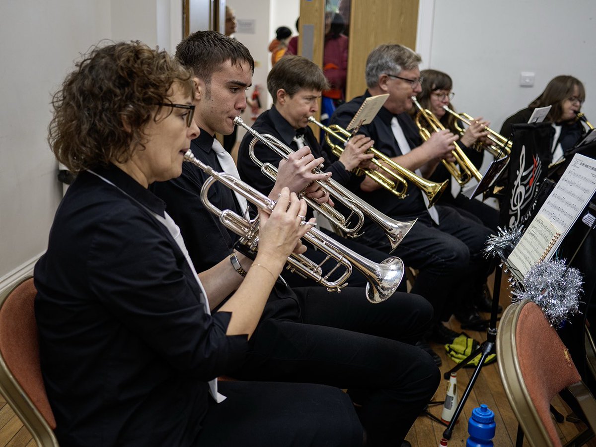 HotAireBand's tweet photo. We enjoyed playing our first Christmas Concert yesterday for the Shipley Light Switch On 🎄🎶🎅🏽

Thank you to Rais Hasan from Bingley Camera Club for these fabulous photos from this event! 
@BingleyCamera 
@ShipleyTC 
#Shipley 
#Christmas https://t.co/wjLakD9PiU