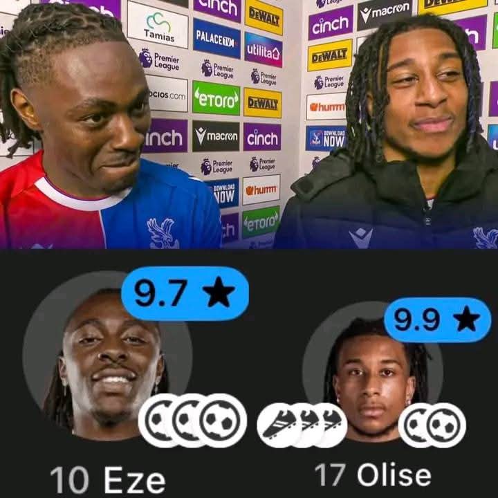 thePrettyAeesha's tweet image. Eze and Olise are both facing each other on Wednesday.
Who&apos;s going to win?