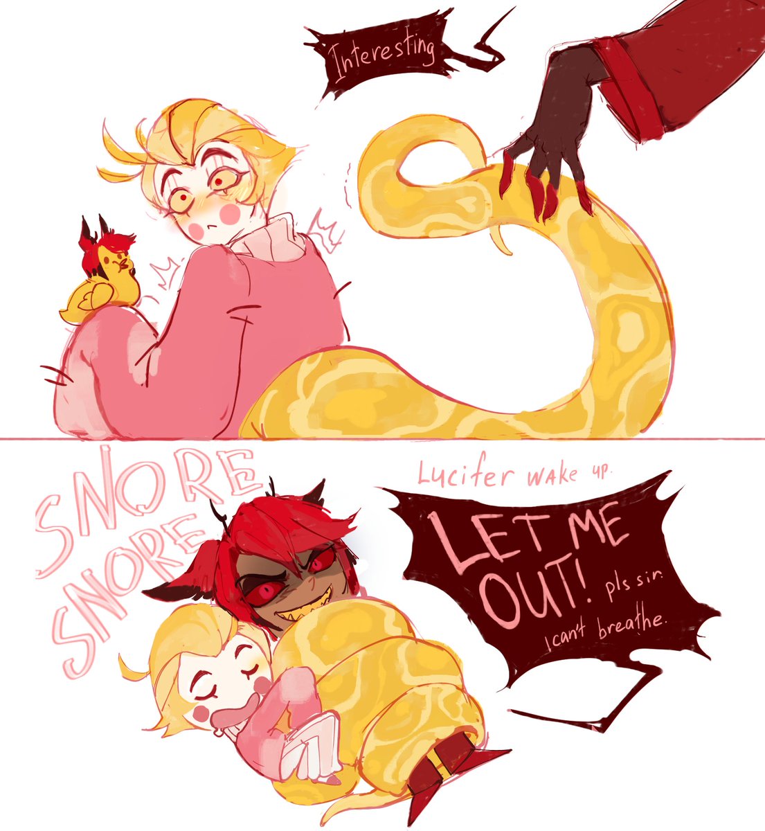 dusty_dust1's tweet image. Idk what to say,,, snake Luci
#radioapple #bambilu