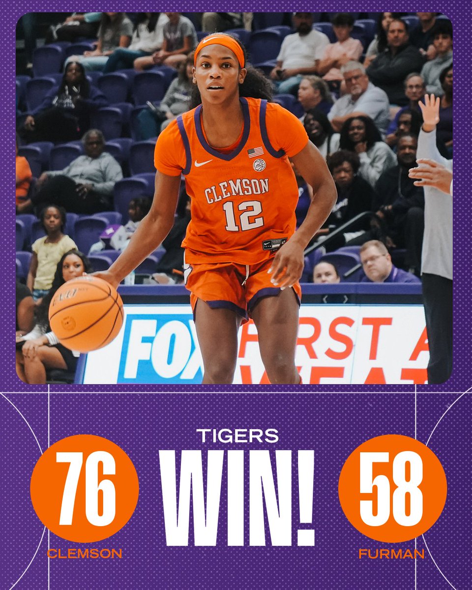 ClemsonWBB's tweet image. Starting off Thanksgiving week with a WIN 👏