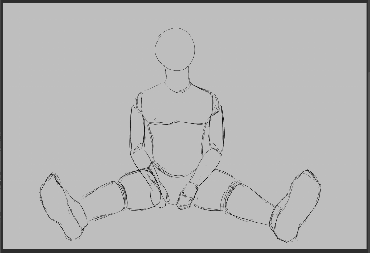 HexG3_Arts's tweet photo. Siguiendo (a mi paso y manera) algunos consejos de tutoriales que he visto en YouTube para empezar a dibujar a cierto gomoso en esta pose.

Se ve bonito, creo que sí cumplirá con todo. -u-

#HexG3 #WIPArtworks https://t.co/yXWsjjukFn