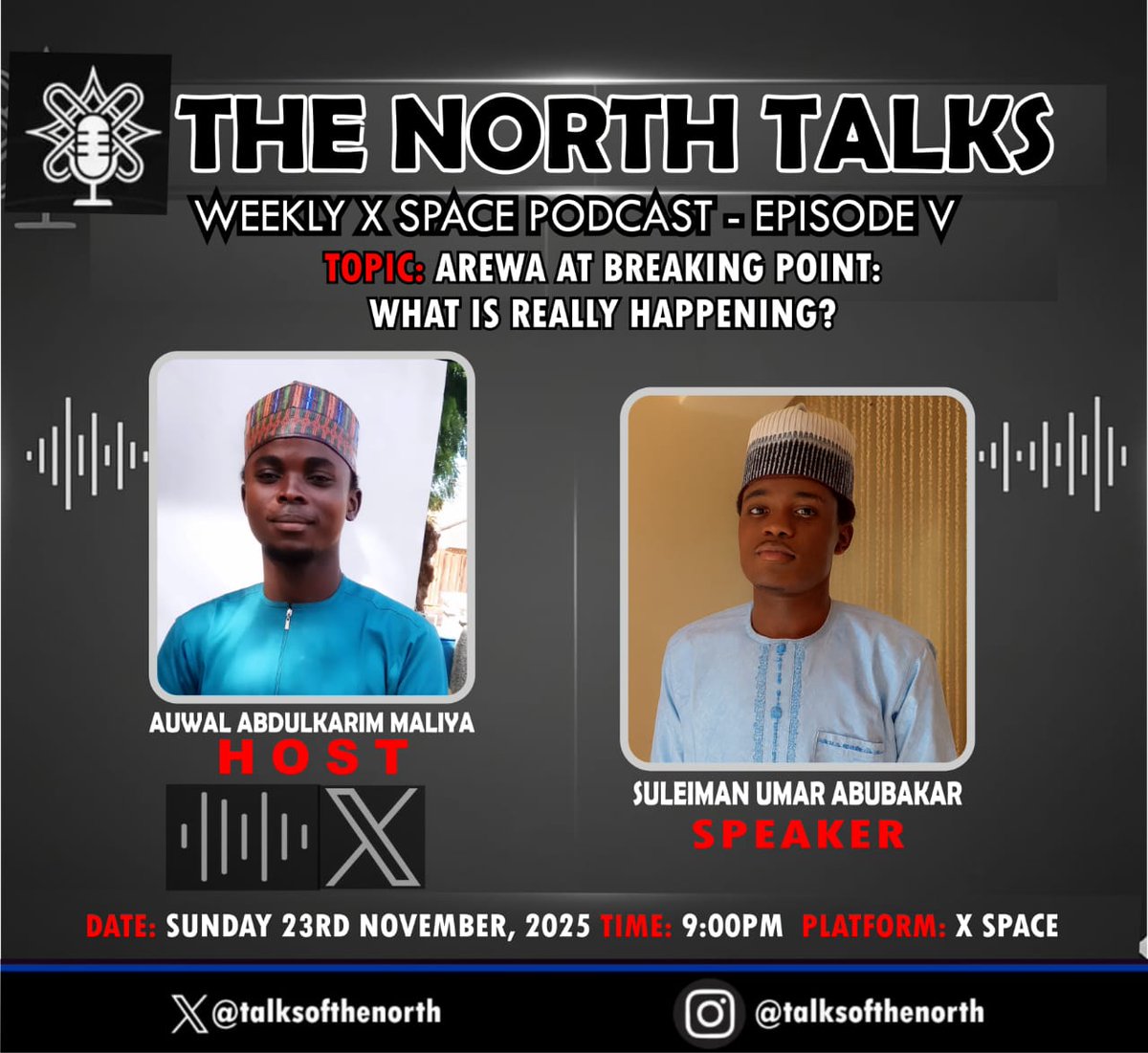 talksofthenorth's tweet photo. @whitenigerian Join us we are live 

https://t.co/UGaxXZRtP4 https://t.co/AOGkO8FzoO