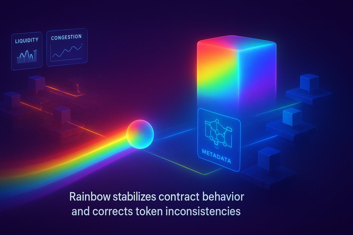 wizvicor's tweet image. Advanced wallet infrastructure depends on how efficiently it interprets shifting liquidity, bridge routes, and network congestion when users move assets across chains during heavy activity.

..@rainbowdotme enters this flow as a stabilizing layer, validating contract behaviour,…