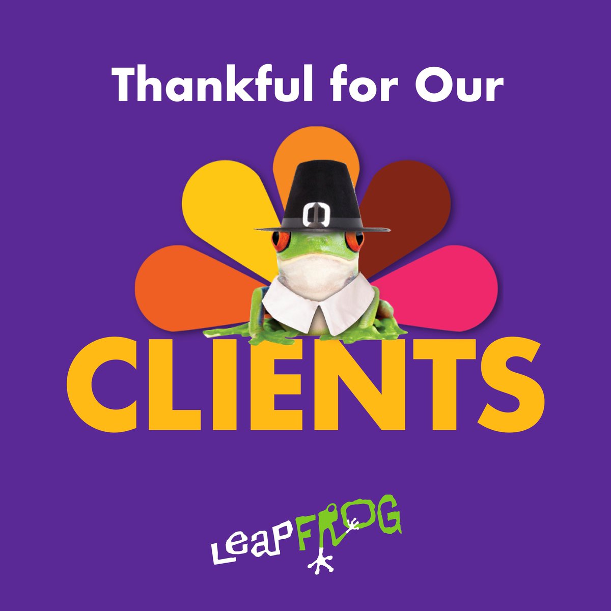 🍂 Thankful for Our Clients
We’re grateful for the trust and collaboration of our amazing clients. You inspire us every day to leap forward together. 
 #Thankful #LeapfrogServices #MSP #MSSP