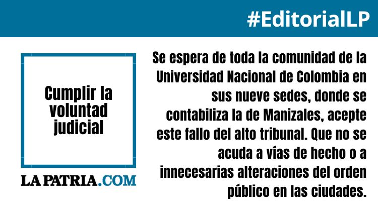 lapatriacom's tweet image. #EditorialLP 
Cumplir la voluntad judicial lapatria.com/opinion/editor…