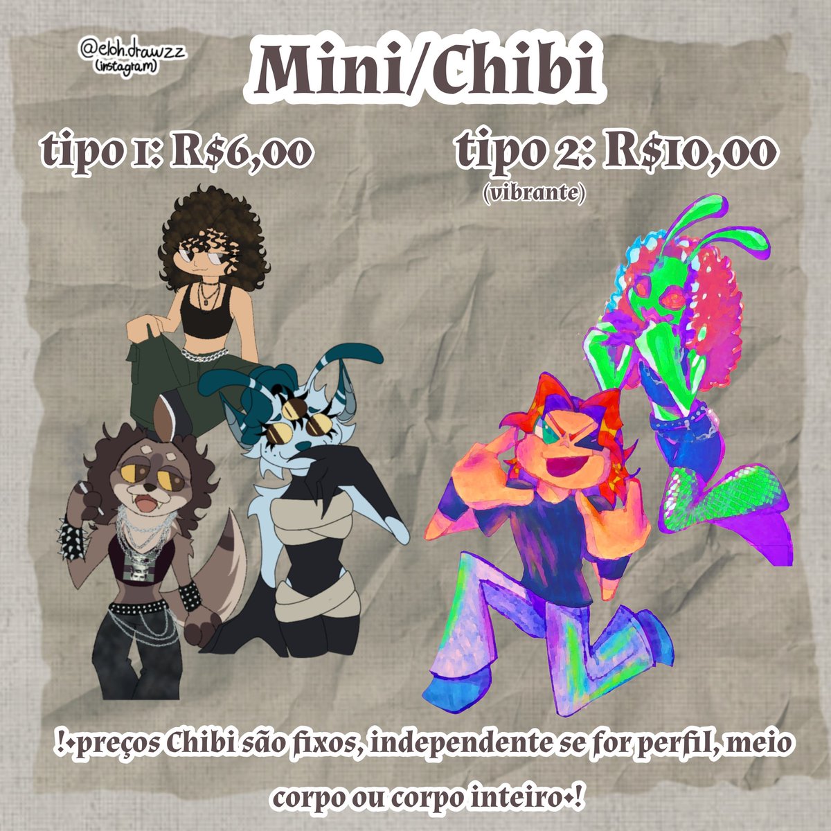 ElohDrawzz's tweet image. ➸COMMISSIONS OPEN/COMISSÕES ABERTAS!

If you&apos;re not from Brazil, I also take robux as payment! We can discuss values on DMs!

#digitalart #desenhodigital #artedigital #digitaldrawing #commissionsopen #comissõesabertas #fursona #furry #furryfandom #furrybrasil #furrybr #furryoc