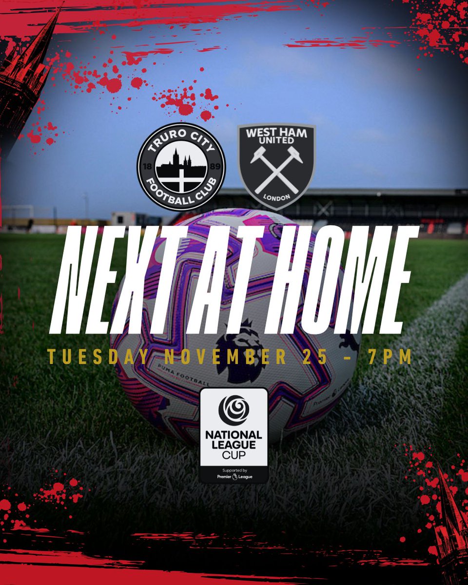 TCFC_Official's tweet image. 𝗡𝗘𝗫𝗧 𝗛𝗢𝗠𝗘 𝗠𝗔𝗧𝗖𝗛⏳

🔜 We entertain both @WestHam and the @premierleague trophy on Tuesday evening.

🎟️ Tickets: TCFC.short.gy/SUTickets

❤️🖤 #WeAreTheCity