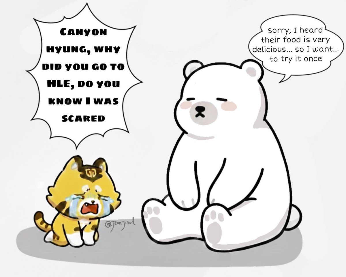 JeonJiSol's tweet image. Why Canyon came to HLE that day 🐧

#GENG #CANYON #김건부 #캐니언