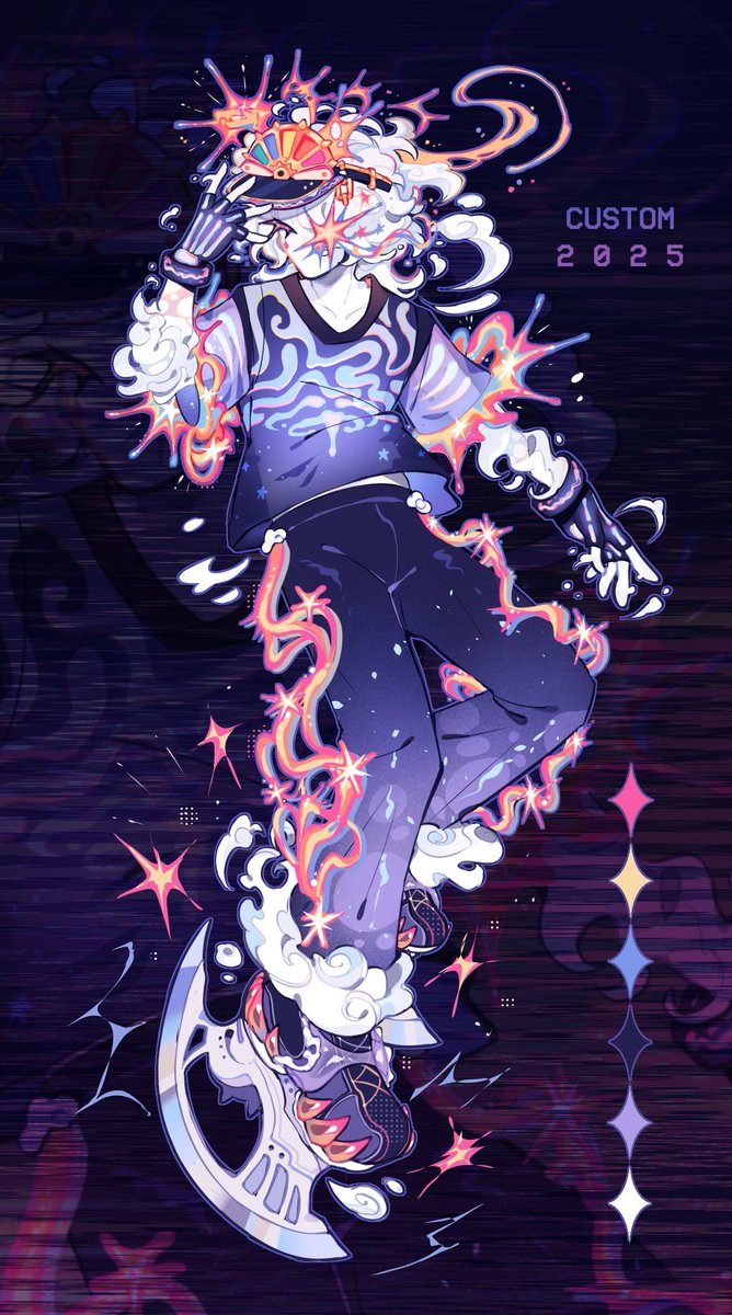 Custom design for <a href="/Spamtonix/">⚓️⛈️ Leon || PHISH IN THE SEA ⛈️⚓️</a> :›

#art #characterdesign