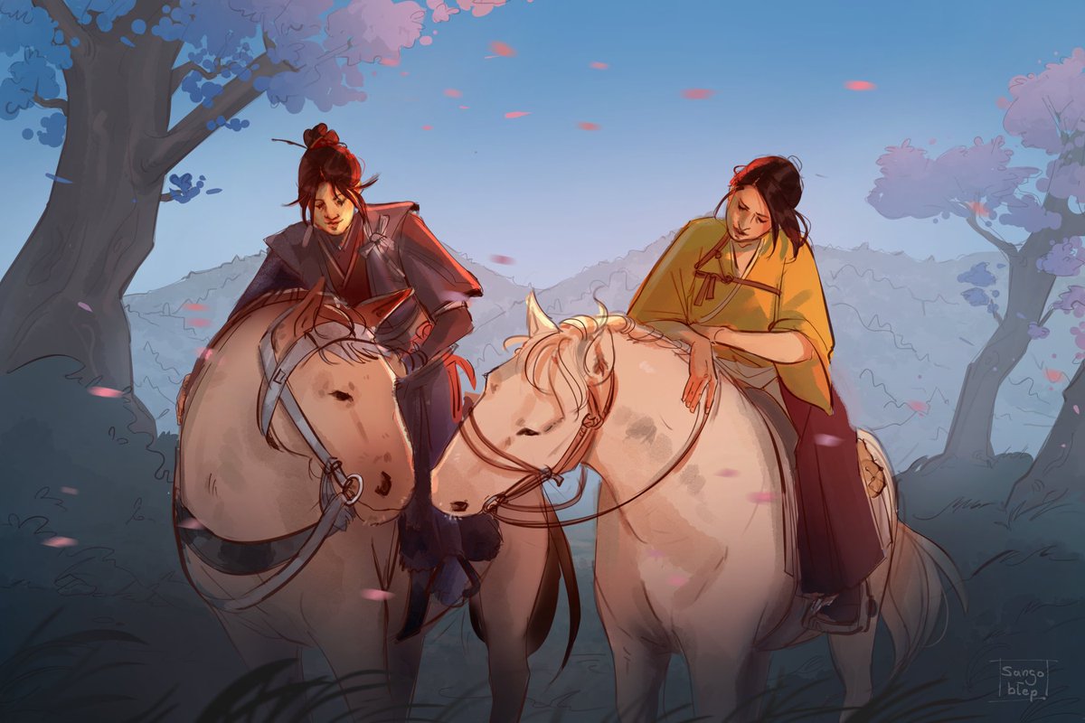 Atsu, Oyuki and their big fur babies

#GhostofYotei