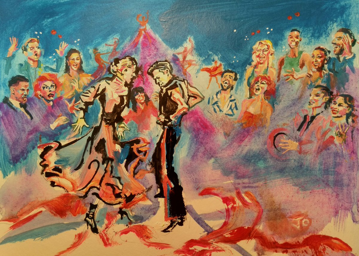 Painting of Karen and Carlos from last night's 'Strictly' Blackpool show.
<a href="/KarenCarneyFans/">Karen Carney FanPage</a> #carlosgu #Strictly #StrictlyComeDancing #Blackpoolstrictly