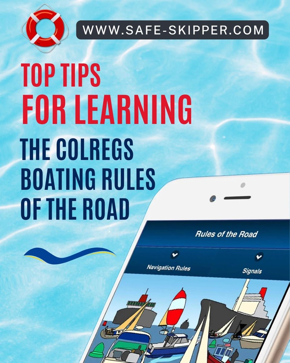 TheBoatingBlog's tweet image. ✳️ 10 TOP TIPS for learning ColRegs rules of the road!!

Many skippers find it challenging to remember these rules - which are  essential for staying safe at sea! 

Take a look at our tips to make sure you know all the essentials!
🛟 bit.ly/Top10Tips_ColR…

#sailing #boating