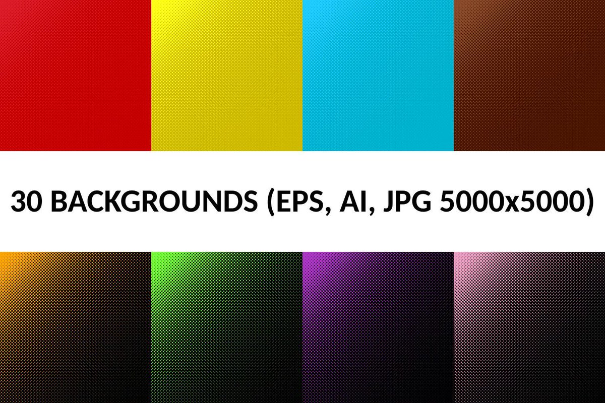 DavidZydd's tweet image. 30 Halftone Circle Backgrounds AI, EPS, JPG designbundles.net/davidzydd/2414… #DavidZyddVectors  #Jpg #Ai #VectorDesign #Backgrounds #BackgroundsVector #Eps #Halftone