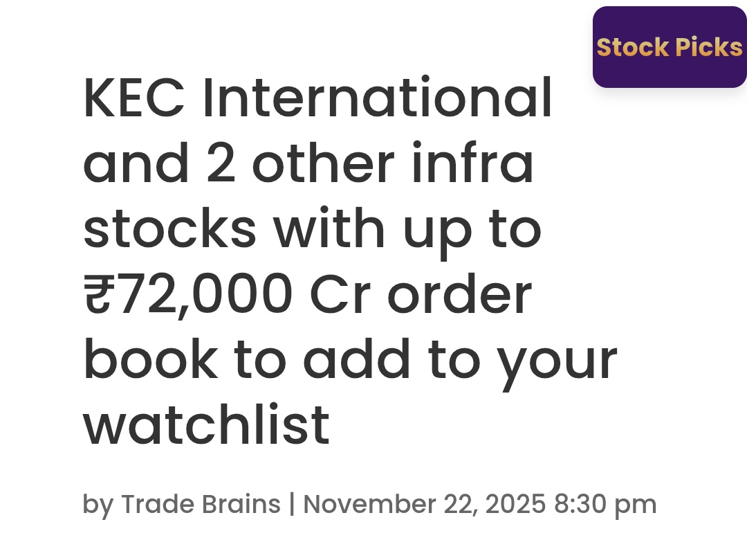 AkkiSrinivas's tweet image. KEC showing solid fundamentals — part of the infra pack sitting on a massive ₹72,000 Cr order book. 🔥
Tracking until we hit our 5% target.

#KEC #WeeklyPicks #StockMarket #Nifty #Sensex #NSE