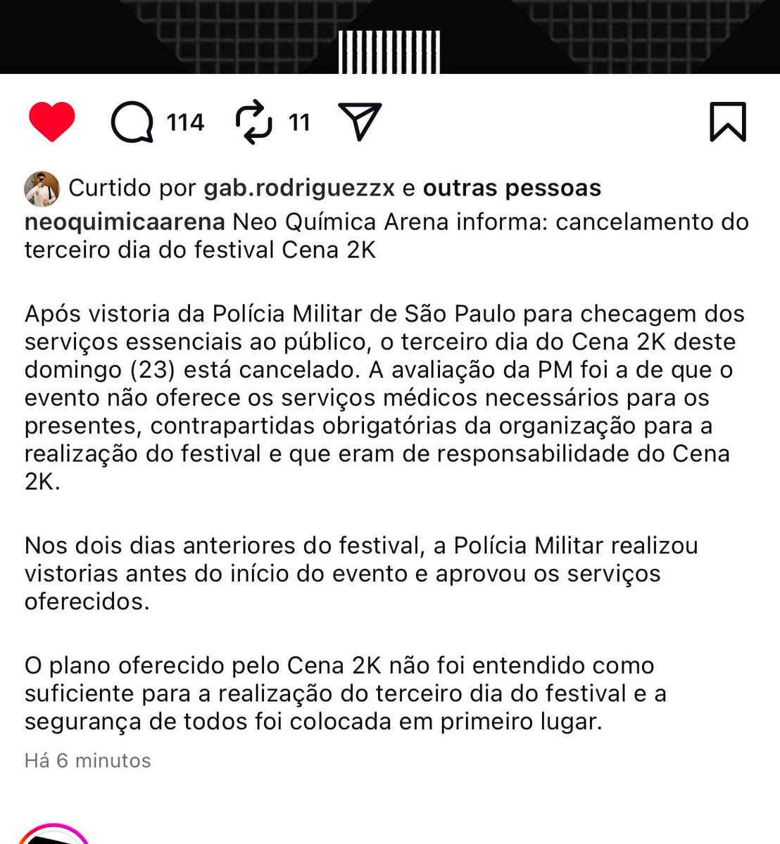 __rafaoliver's tweet photo. cena cancelado, que piada https://t.co/jOTxon9Ki7