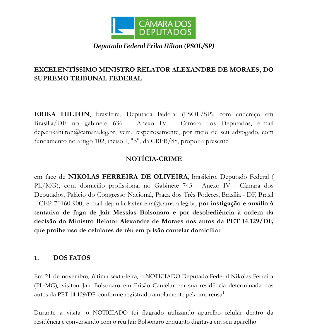 Acharam que não iriam tentar pegar o Nikolas? Mas não é caça às bruxas. Tudo normal por aqui.