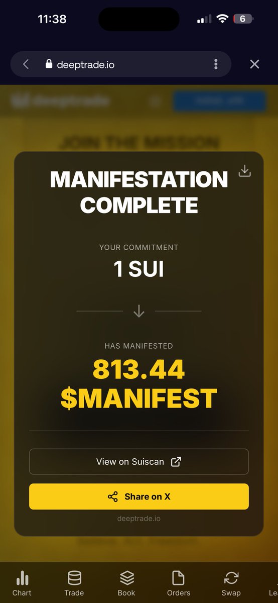 bharathdotsui's tweet image. ✅ Day 27 of manifesting ✊

Today’s investment: 1 $SUI

Total invested: 27 $SUI

Total acquired: 17,003 $MANIFEST

Avg price: $0.0031

Current price: $0.0017

Track at 👉 manifestdaily.sui

start your journey now towards freedom 👇
buymanifest.com