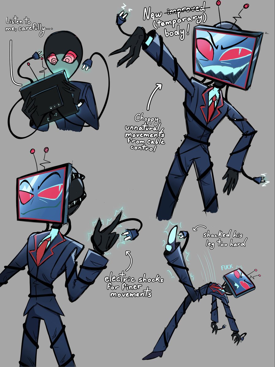 If Vox still had his powers in season 3, ipad vox could have gone extremely hard #HazbinHotelVox