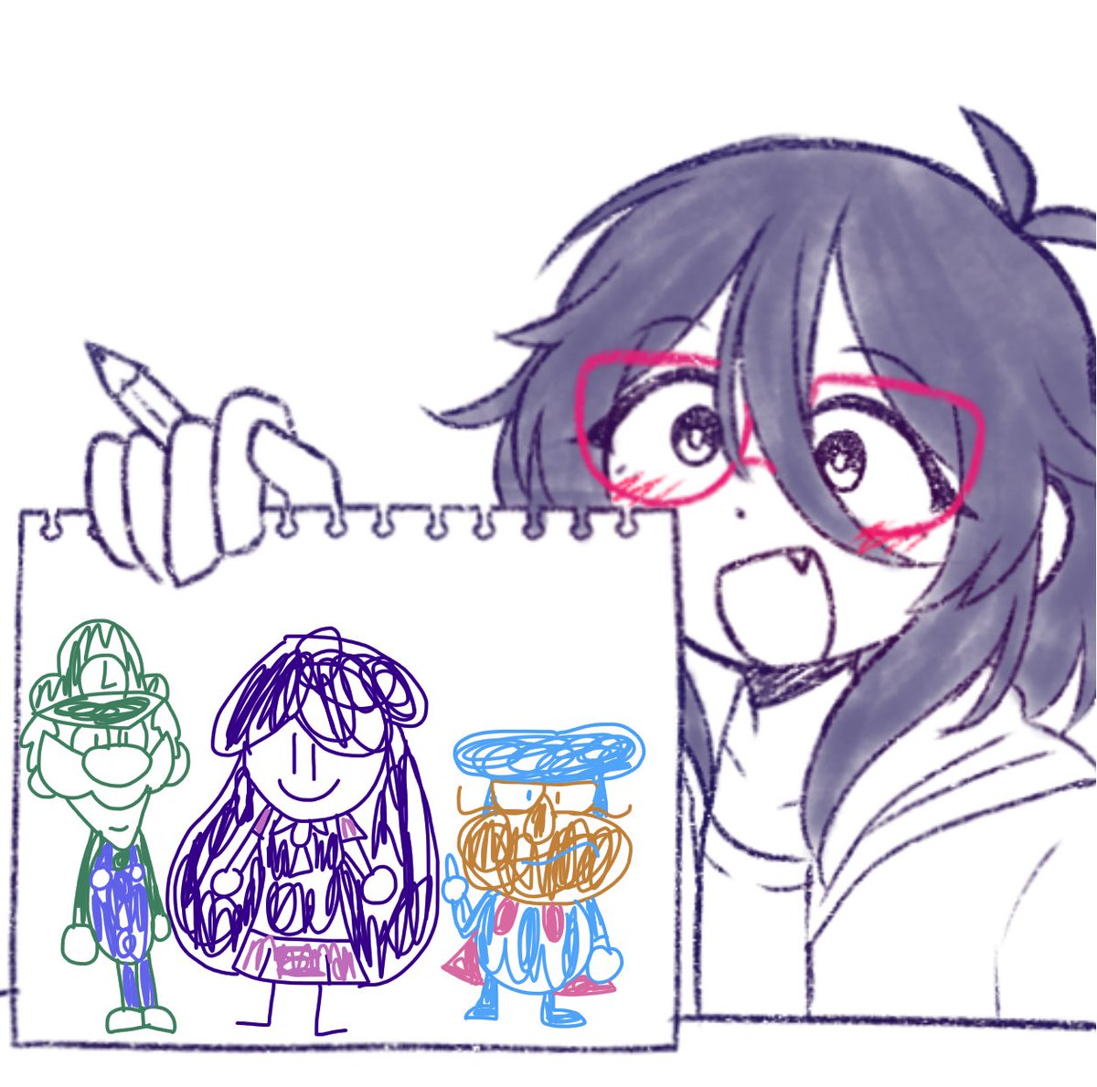 calledrokket's tweet photo. “Hey Sunny, I saw your sister hanging around with some strange looking characters, one of them looked like an off model Luigi, and the other looked like a short man in a superhero outfit!”
#Mari #Weegee #TheDoise #OMORI #PizzaTower #YouTubePoop #MarioIsMissing #Mincy https://t.co/NnCQBjq8WP