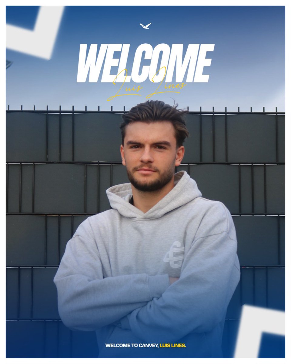 CIFC's tweet photo. A new man between the sticks, Welcome to Canvey Luis. 🧤

Luis Lines links up with Garry Kimble’s side on a loan deal from Norwich. 📝 https://t.co/MKrFDGoEh6