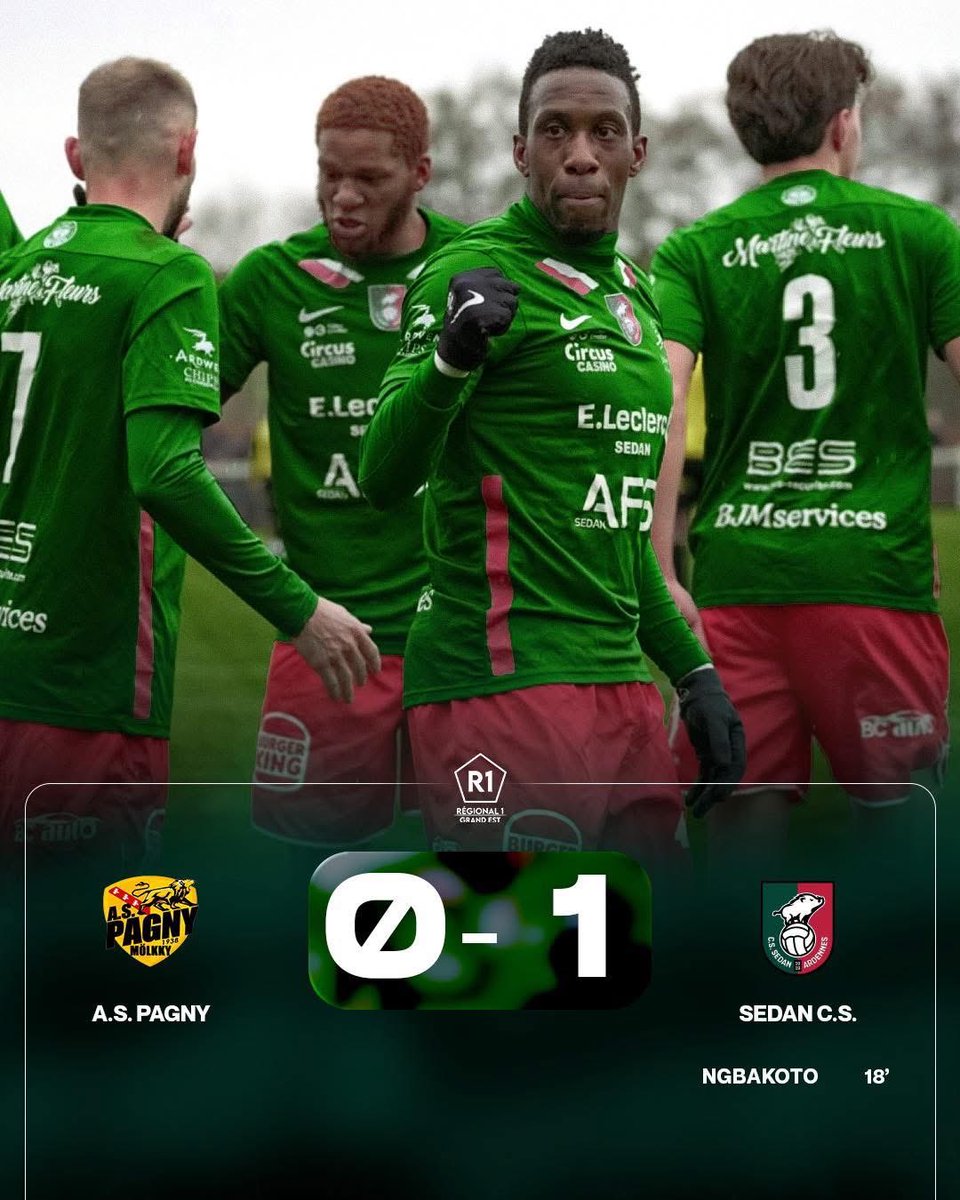 ✅Le CSSA 🟢🔴 confirme sa place de leader en s’imposant sur le terrain de l’AS Pagny ‼️

📸 Page FB CSSA