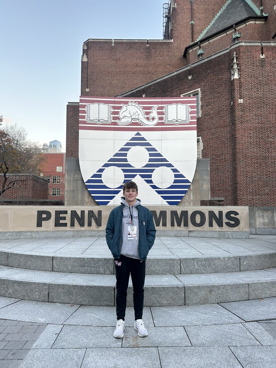 Had a great time visiting <a href="/PennFB/">Penn Football</a> and seeing a win yesterday! Thank you to <a href="/CoachDupont/">Jon Dupont</a> for the invite and <a href="/Zach_Cunanan/">Zach Cunanan</a> for the experience. <a href="/TWHSFootball/">TWHS Football</a> <a href="/CardscoachScott/">Scott Gordon</a> <a href="/D_Madden_Punter/">Coach Dan Madden</a>