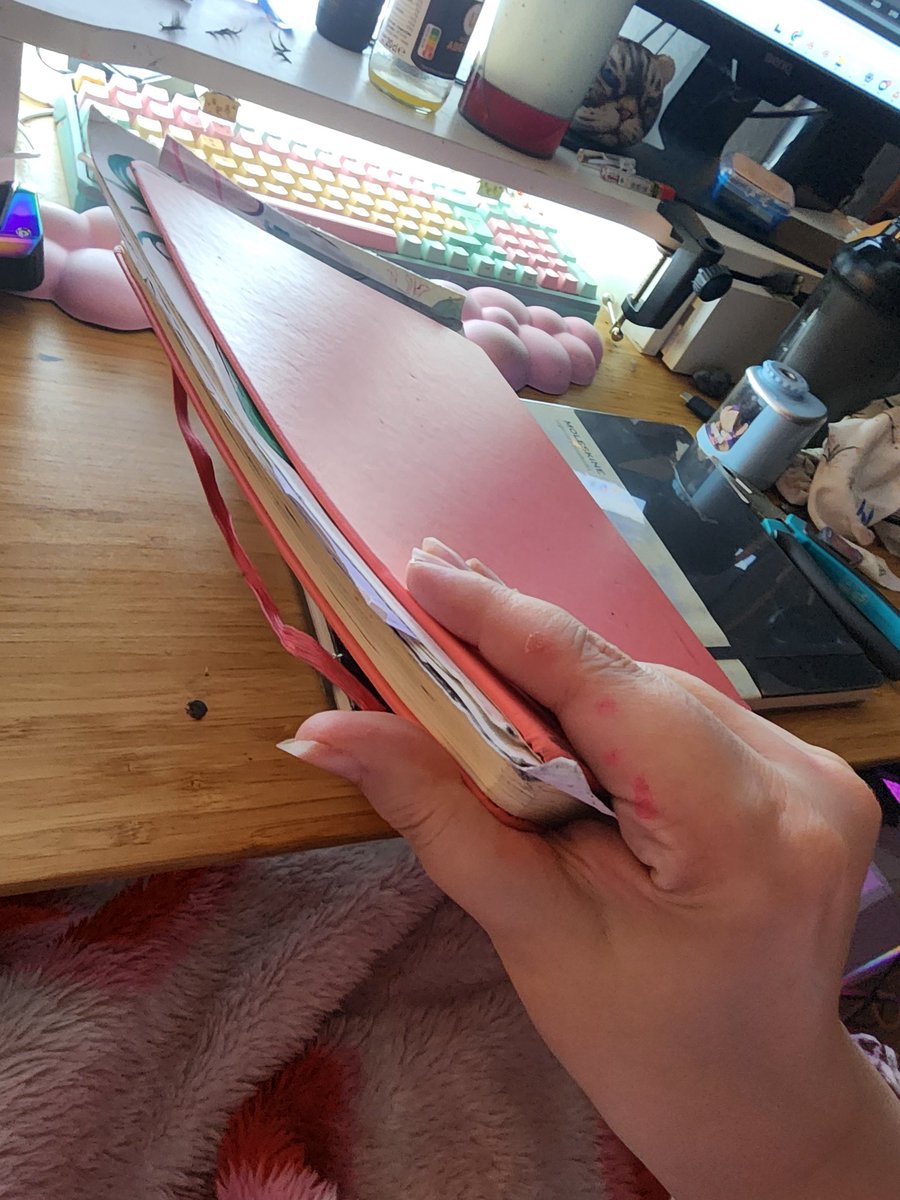 askaaaexe's tweet image. Finally finished my sketchbook that I started in July !!