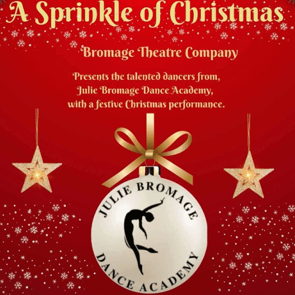 ✨ Get ready to sparkle! ✨ Bromage Theatre Company proudly presents Julie Bromage Dance Academy's "JBDA - A Sprinkle of Christmas" at The Abbey Theatre, Nov 27-29! A magical show for the whole family! ➡️ abth.uk/9S4Y5F