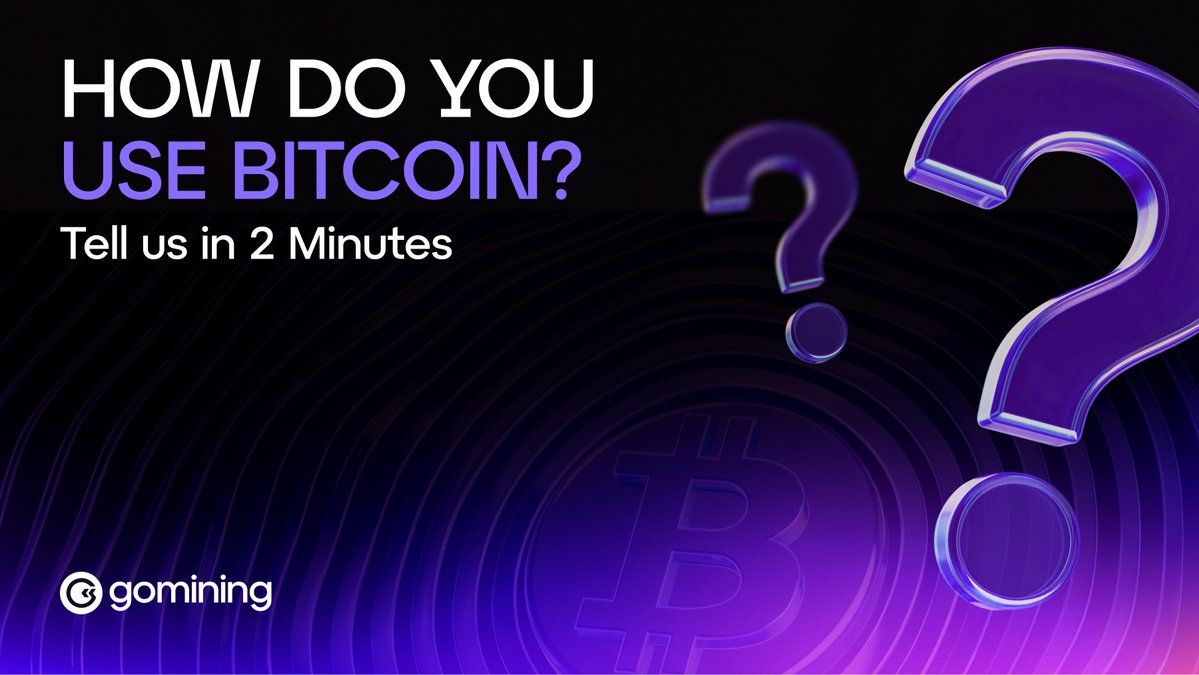 GoMining_token's tweet image. Help us shape the GoMining Card

We’re building a card powered by your mining earnings — and we want it to match how you actually spend crypto 💳⚡️

So we’re running a quick survey on how you use BTC vs fiat:
• what motivates you
• what slows you down
• what would make crypto…