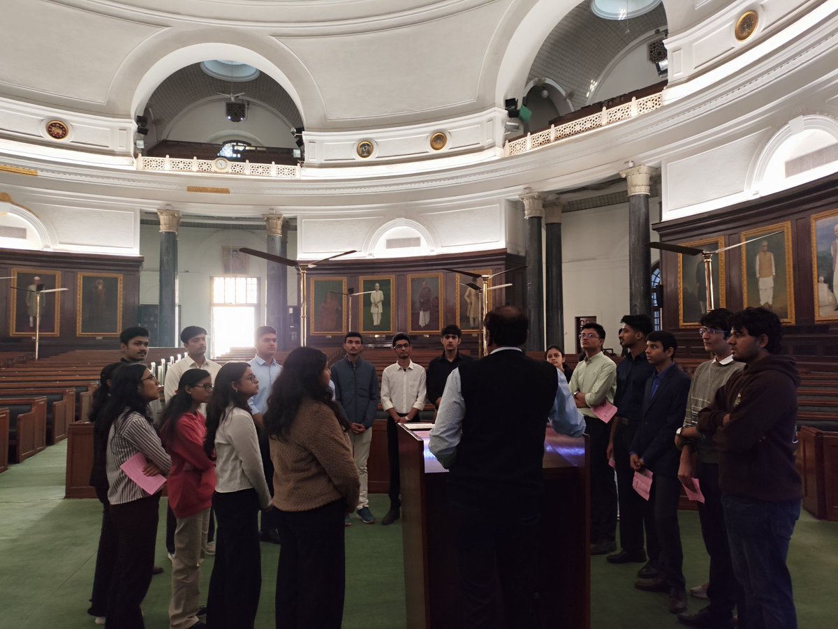 Kartavyakmc's tweet photo. KARTAVYA The Civil Services Society organised a Parliament visit on 21 November 2025. The trip gave us a brief insight into how the legislature works through visits to both Parliament buildings and the museum. We thank our President Aryan Singh and Convener Dr. Shashwat Malhotra https://t.co/heMv7whVY5