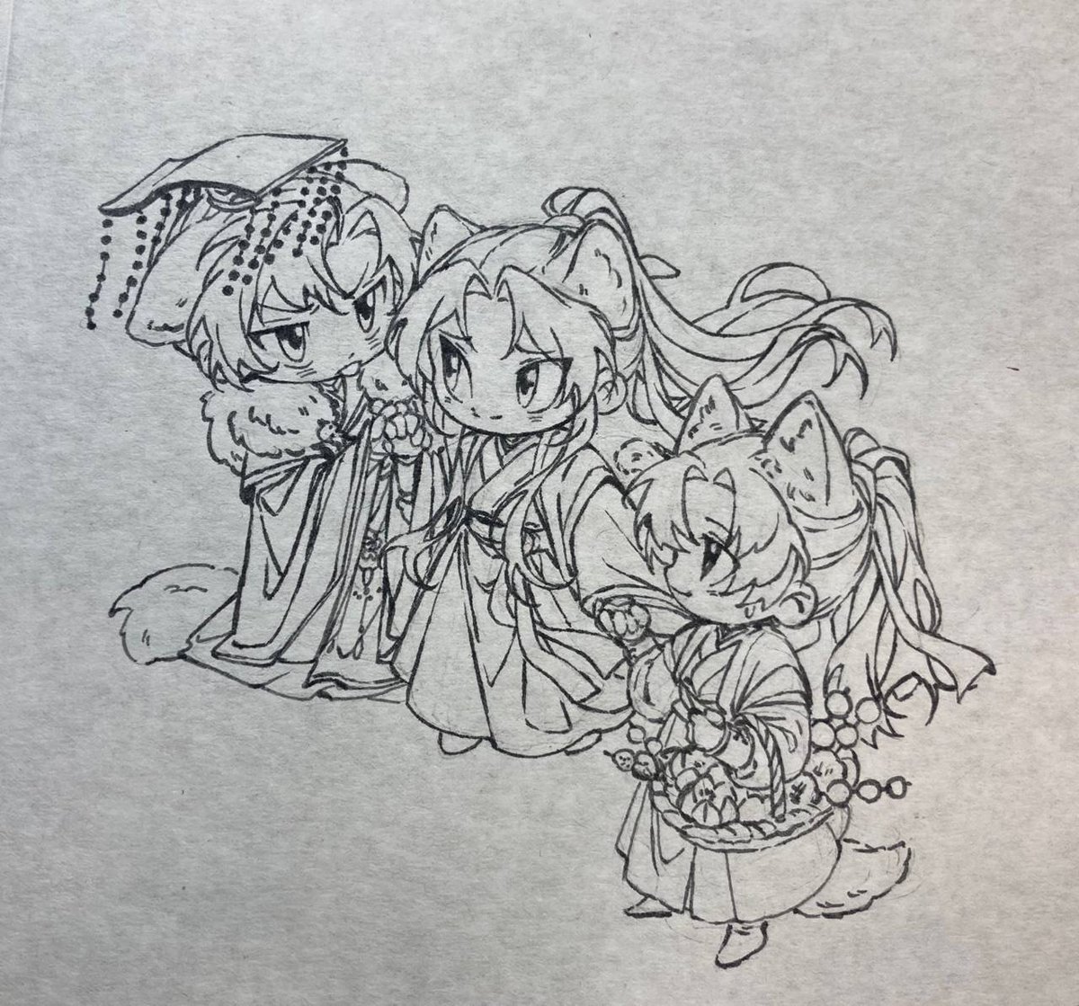 Drawing ranwan for friend… My friend in love with Taxian Jun haha 🤭
#二哈和他的白猫师尊 #2ha #ranwan