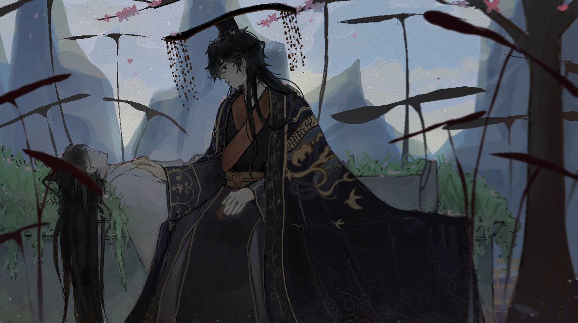 osachuuu's tweet image. “shizun, why does ur chest no longer rise and fall and all I hear is a dull silence when I press my ear to ur chest?”
#ranwan #2ha