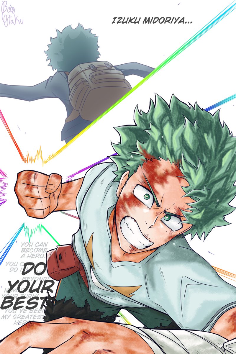 BooOtaku's tweet photo. DO YOUR BEST, IZUKU MIDORIYA! https://t.co/yEwc5jTOhq