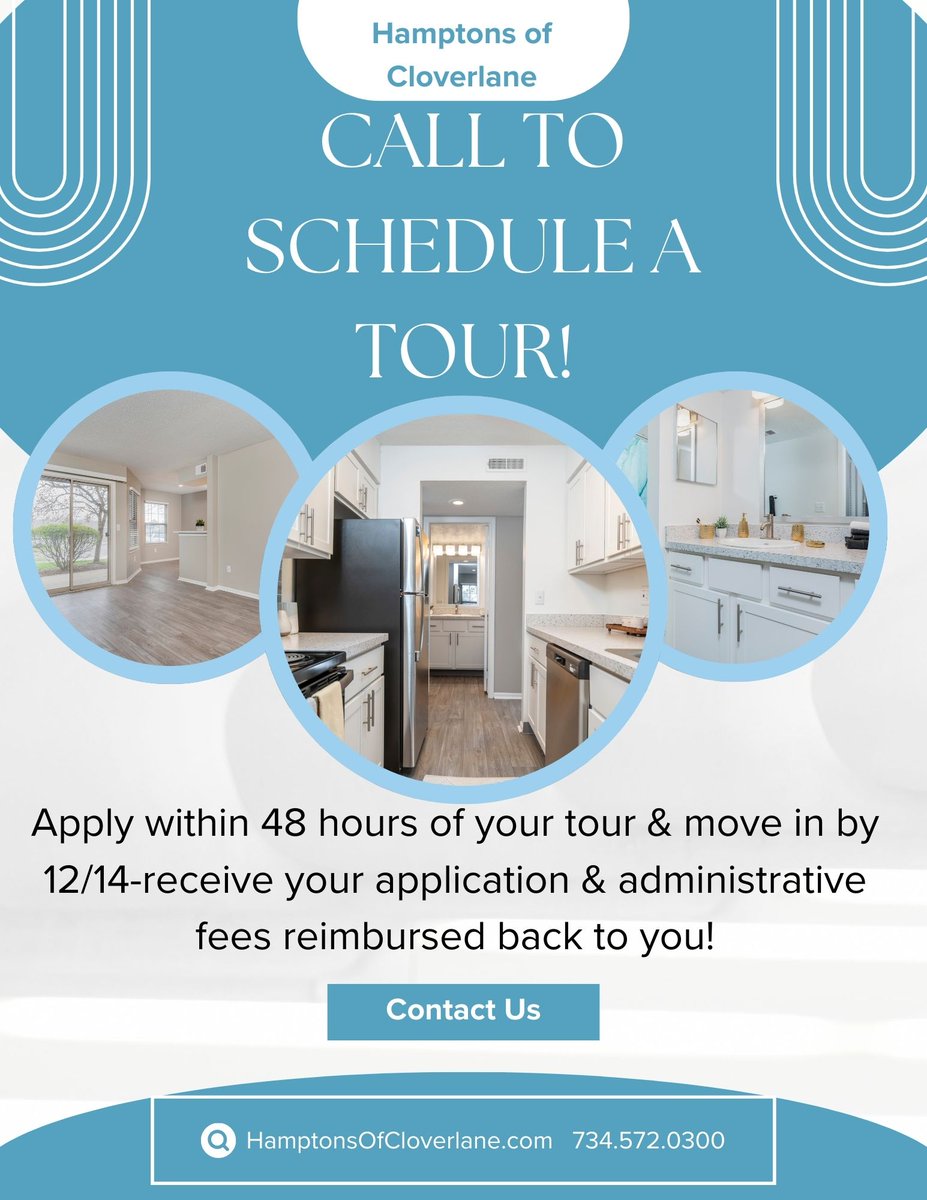 Hamptons_Apts's tweet image. Looking for a sweet deal? Tour our property and apply within 48 hours to get your application and administrative fees back at move-in! Act fast! 🏠💰 #MovingDeal #RentSmart