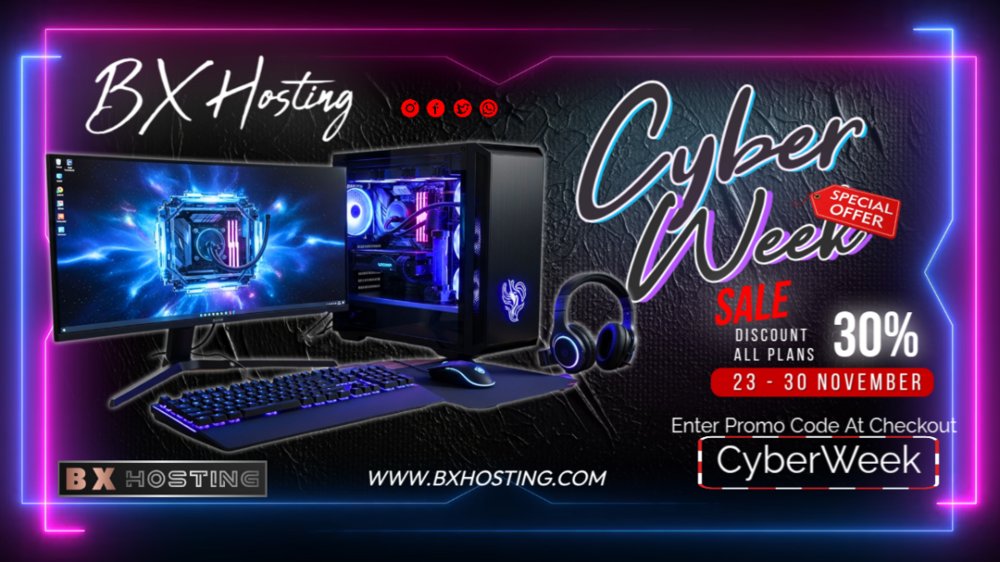 STARTS TODAY! 30% off each month for 3 months  
bxhosting.com