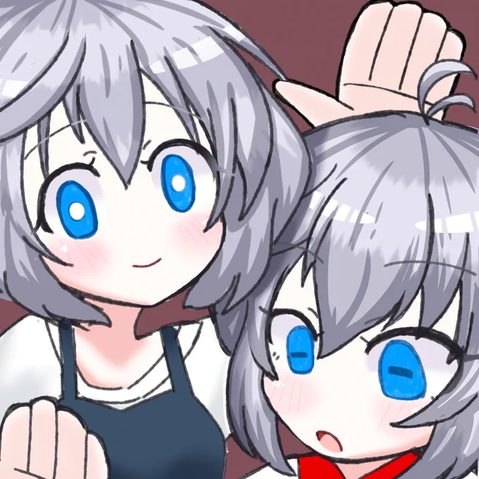 天天天国地獄国パロディ蒼ちゃん紅ちゃん #SiroArt